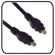 4 to 4 Pin Firewire IEEE 1394 iLink Cable 10 ft