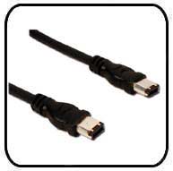 6 to 6 Pin Firewire IEEE 1394 iLink Cable 10 ft