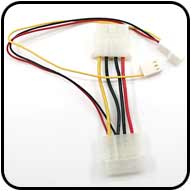 4 PIN to 3 PIN FAN POWER RPM ADAPTER CABLE
