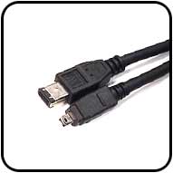 6 to 4 Pin Firewire IEEE 1394 iLink Cable 3FT