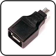 FIREWIRE 6 pin FEMALE to 4 pin MALE ADAPTER