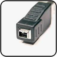 FIREWIRE 4 pin FEMALE to 6 pin MALE ADAPTER