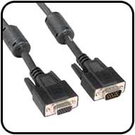 15ft VGA Extension Cable Male/Female with Dual Fe