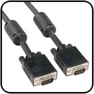 50ft SVGA / VGA Cable Male/Male with Dual Ferrites